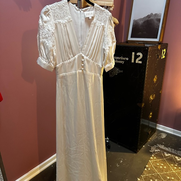 Stone Cold Fox White Satin Gown